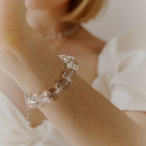 Bold Crystal &amp; Pearl Bracelet