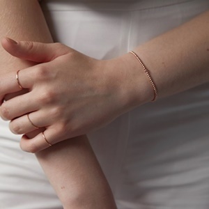 Tini Rose Gold Hematite Bracelet