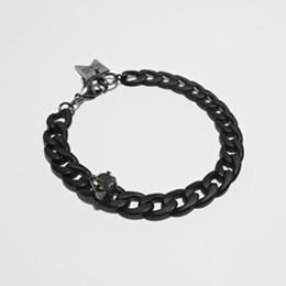 [미진열] black diamond chain bracelet