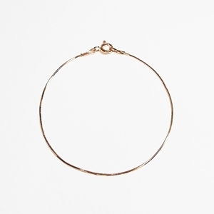[Silver] thin rose gold bracelet