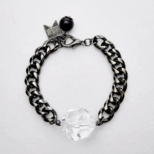 [미진열] white small ball chain bracelet