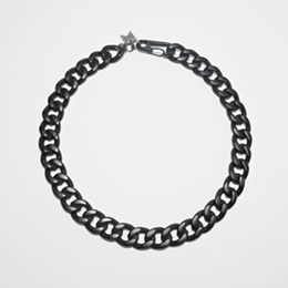 [미진열] chic black chain necklace
