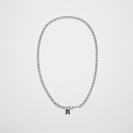 [미진열] antique mat chain long necklace